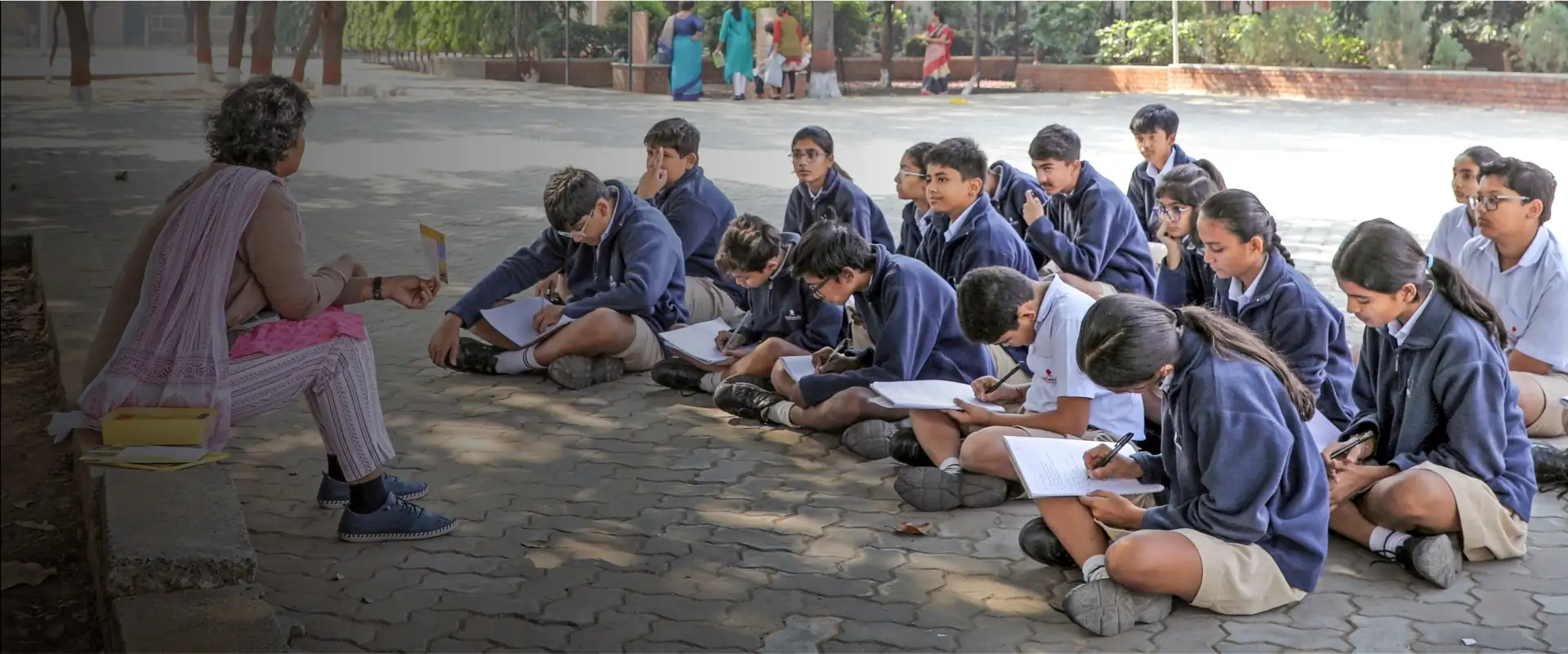 Green campus at Nalanda International School Vadodara