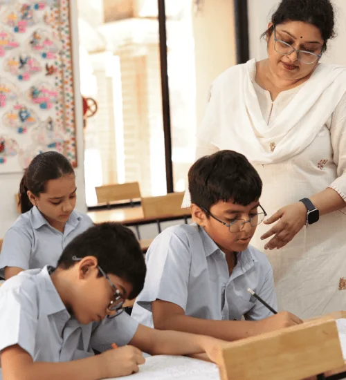 Student activities at Nalanda School Vadodara